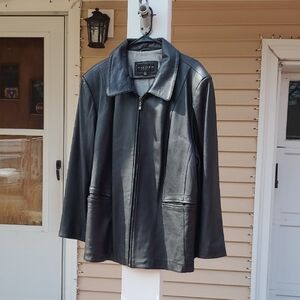 Gallery Black Lightweight Leather Jacket